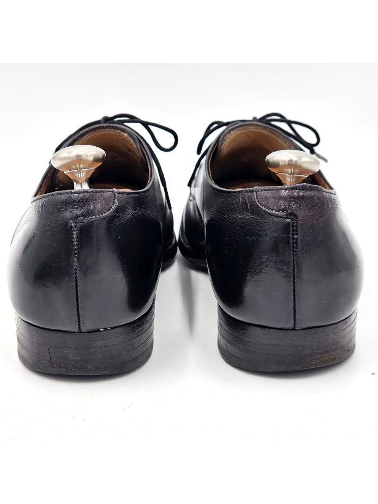 Vintage Crockett & Jones Woodstock 2 Men 9 Black Leather Dress Shoe Oxford Derby — image 6 of 8